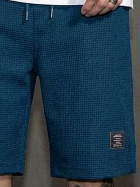 men textured mid rise loose fit short - 22497464 -  Standard Image - 2