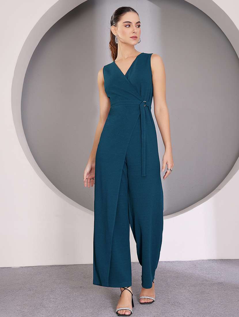 women solid sleeveless full leg jumpsuit - 22497478 -  Standard Image - 2