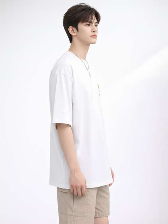 men printed short sleeve oversized t-shirt - 22497562 -  Standard Image - 2