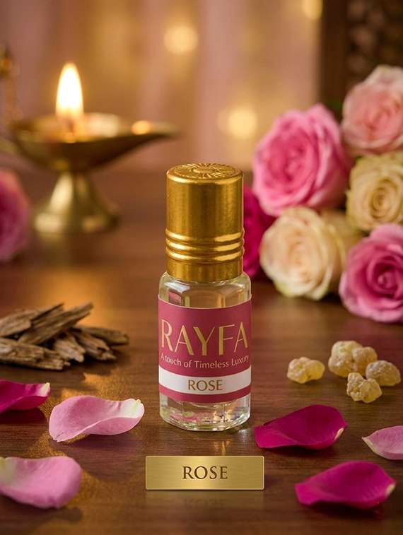rose attar perfume oil | long lasting floral fragrance | alcohol free unisex attar | premium concentrated scent - 22497590 -  Standard Image - 2