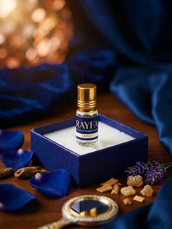 zarqa attar perfume oil | long lasting fresh oriental fragrance | alcohol free unisex attar | premium concentrated scent - 22497592 -  Standard Image - 2