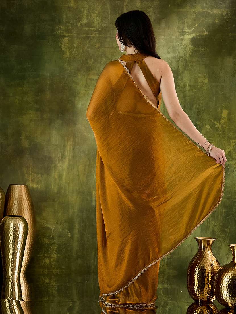 women solid ready to wear saree with blouse - 22497824 -  Standard Image - 2