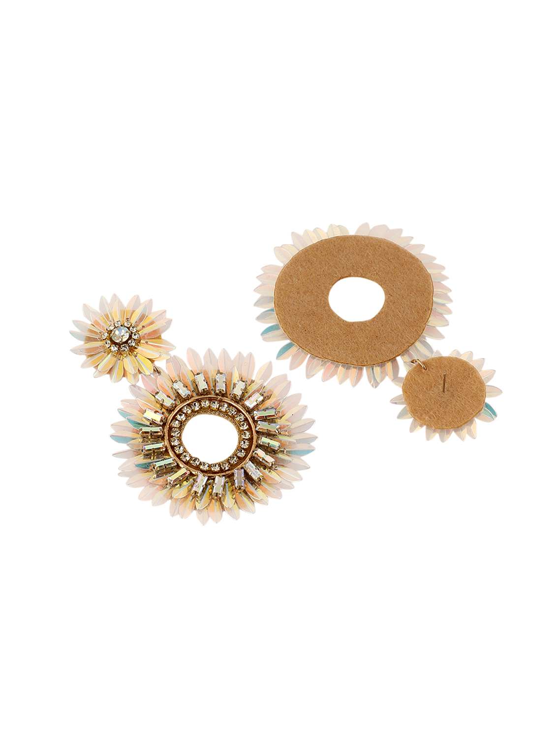 crystal stone floral statement earring - 22498098 -  Standard Image - 2