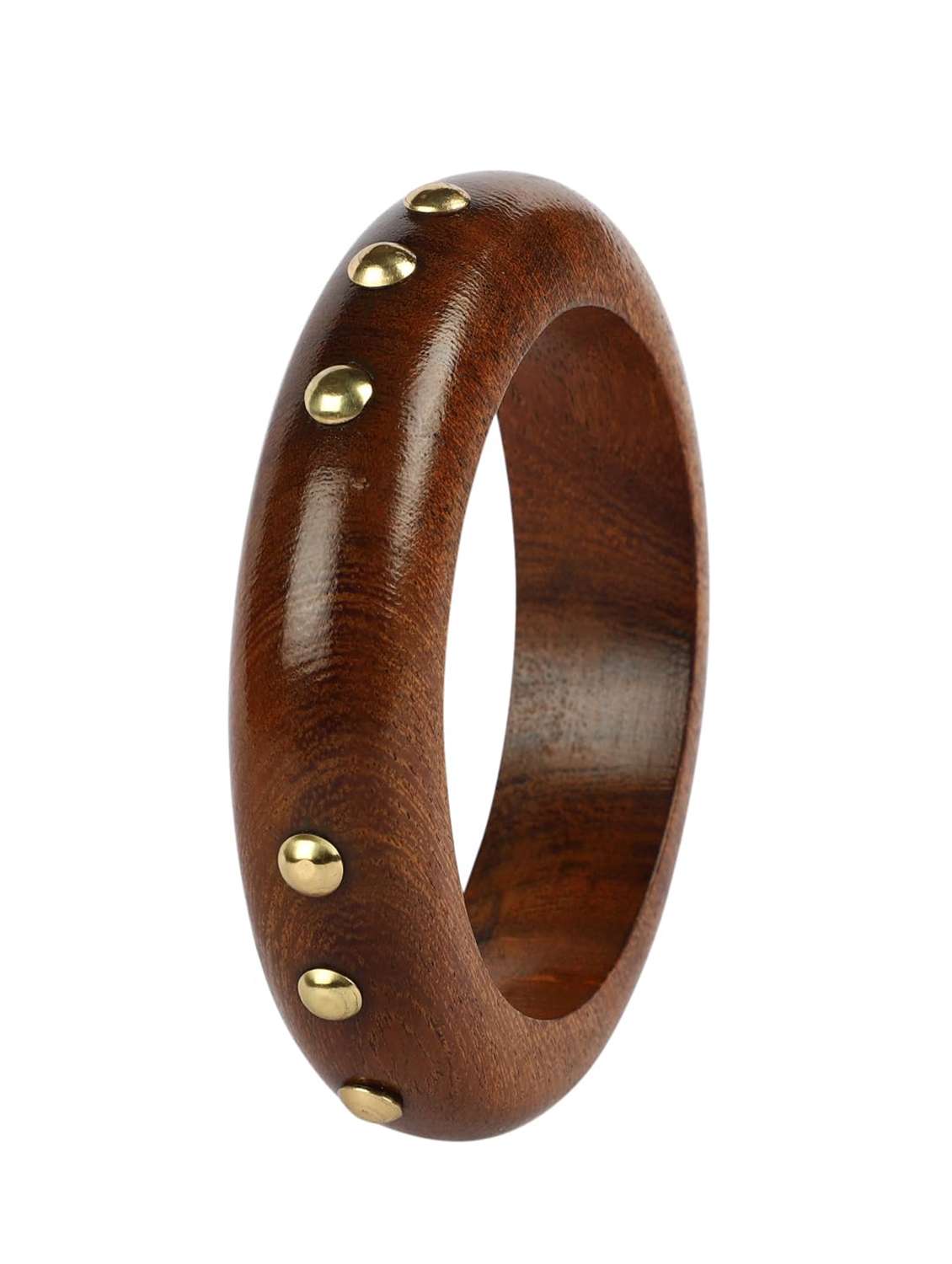 Handcrafted Wooden Bangle Bracelet For Women - 22498107 -  Standard Image - 2