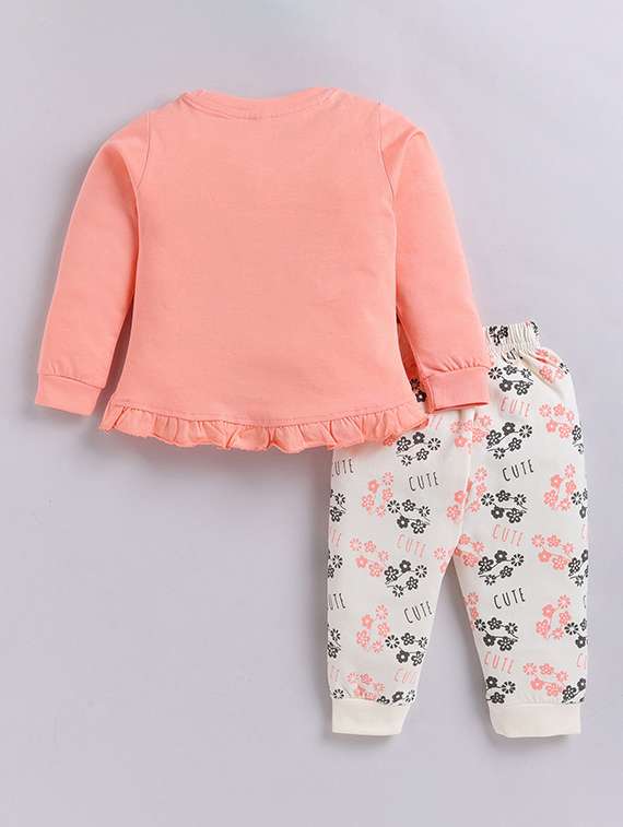 girls printed long sleeves full length set - 22498280 -  Standard Image - 2