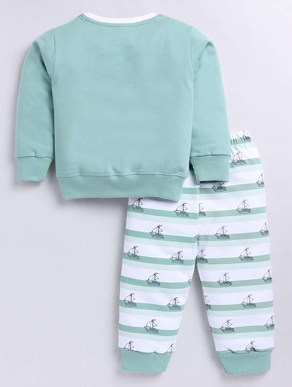 boys printed round neck full length set - 22498355 -  Standard Image - 2