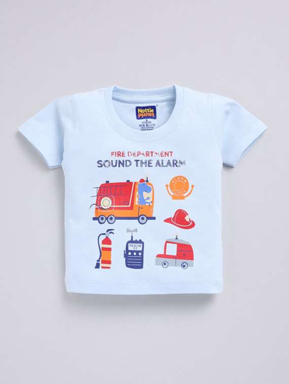 boys printed short sleeves t-shirt and shorts set - 22498361 -  Standard Image - 2