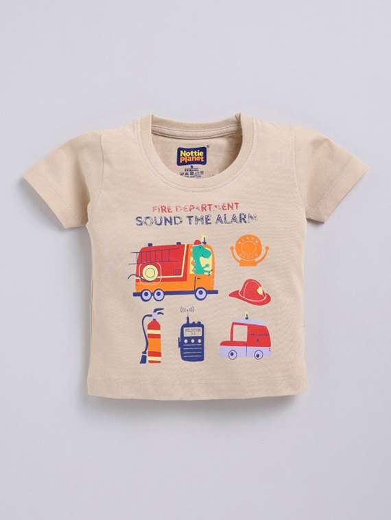 boys printed short sleeves t-shirt and shorts set - 22498384 -  Standard Image - 2