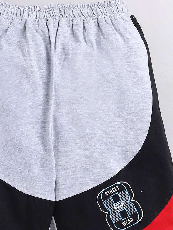 boys colourblock mid rise regular shorts - 22498431 -  Standard Image - 2