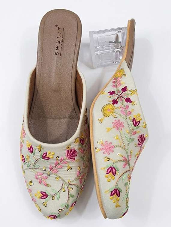 women embroidered slip on mules - 22498700 -  Standard Image - 2