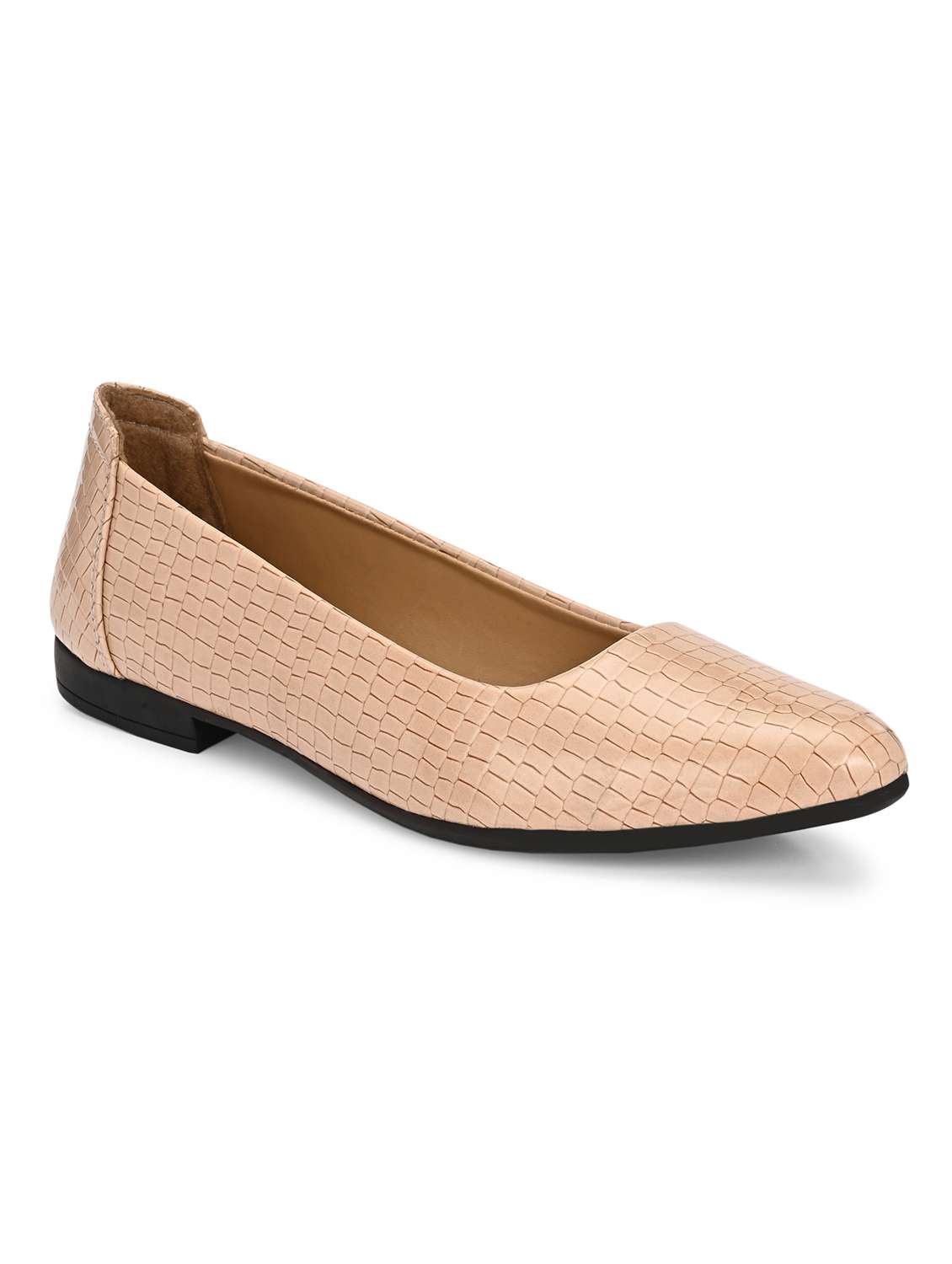 Women Beige Slip On Ballerina - 22498732 -  Standard Image - 2