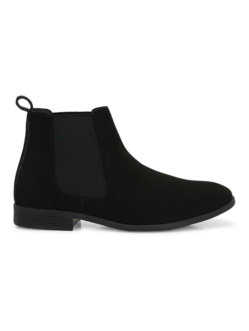 men black slip on boot - 22498894 -  Standard Image - 2