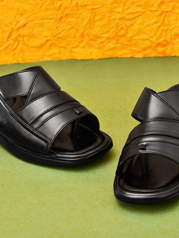 men solid slip on sandal - 22498902 -  Standard Image - 2