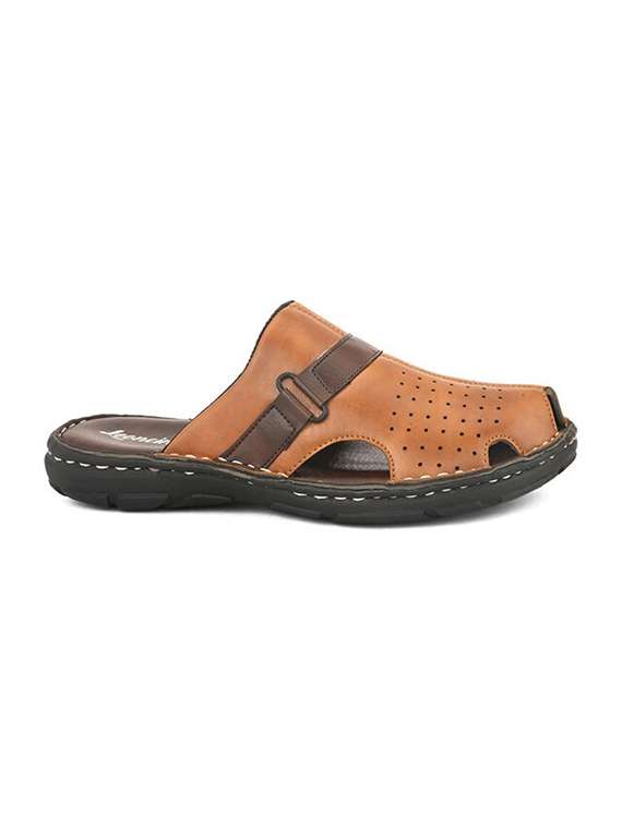 men textured slip on sandal - 22498928 -  Standard Image - 2