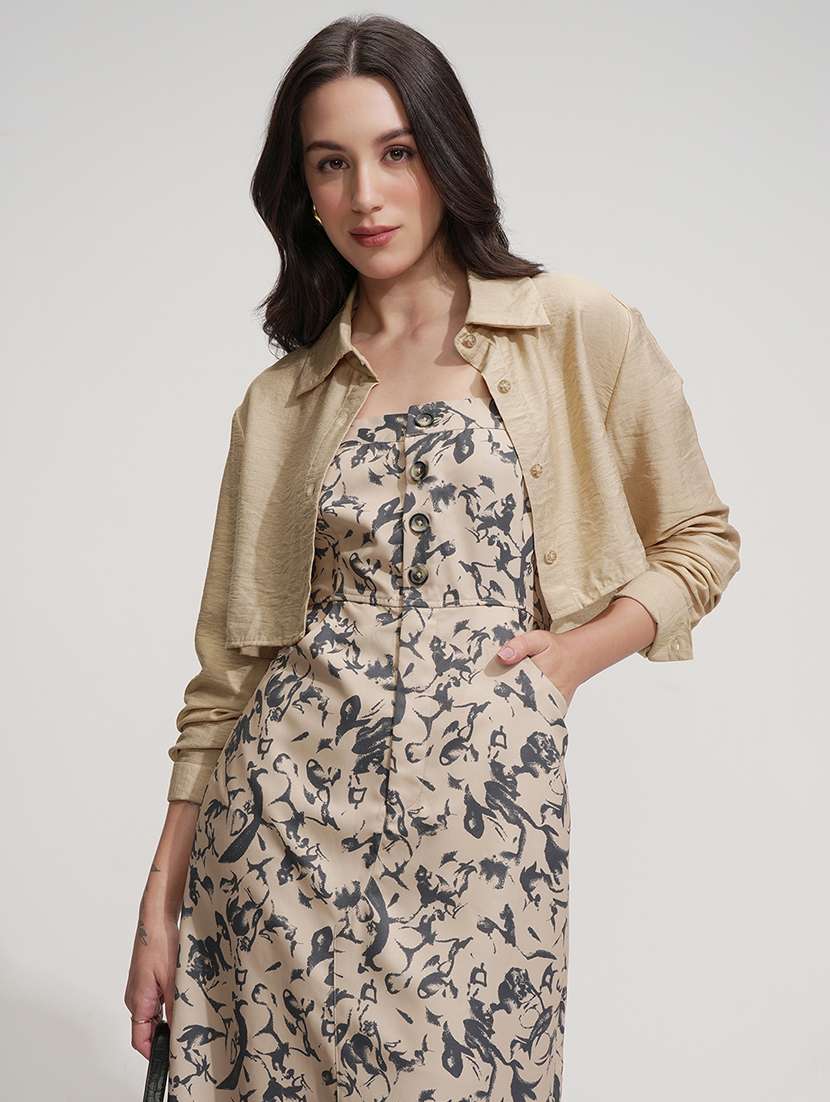 women printed a-line maxi dress - 22499177 -  Standard Image - 2