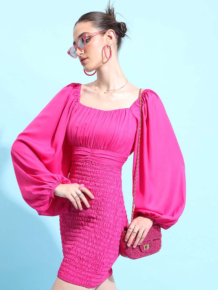 women solid sweetheart neck bodycon dress - 22499187 -  Standard Image - 2