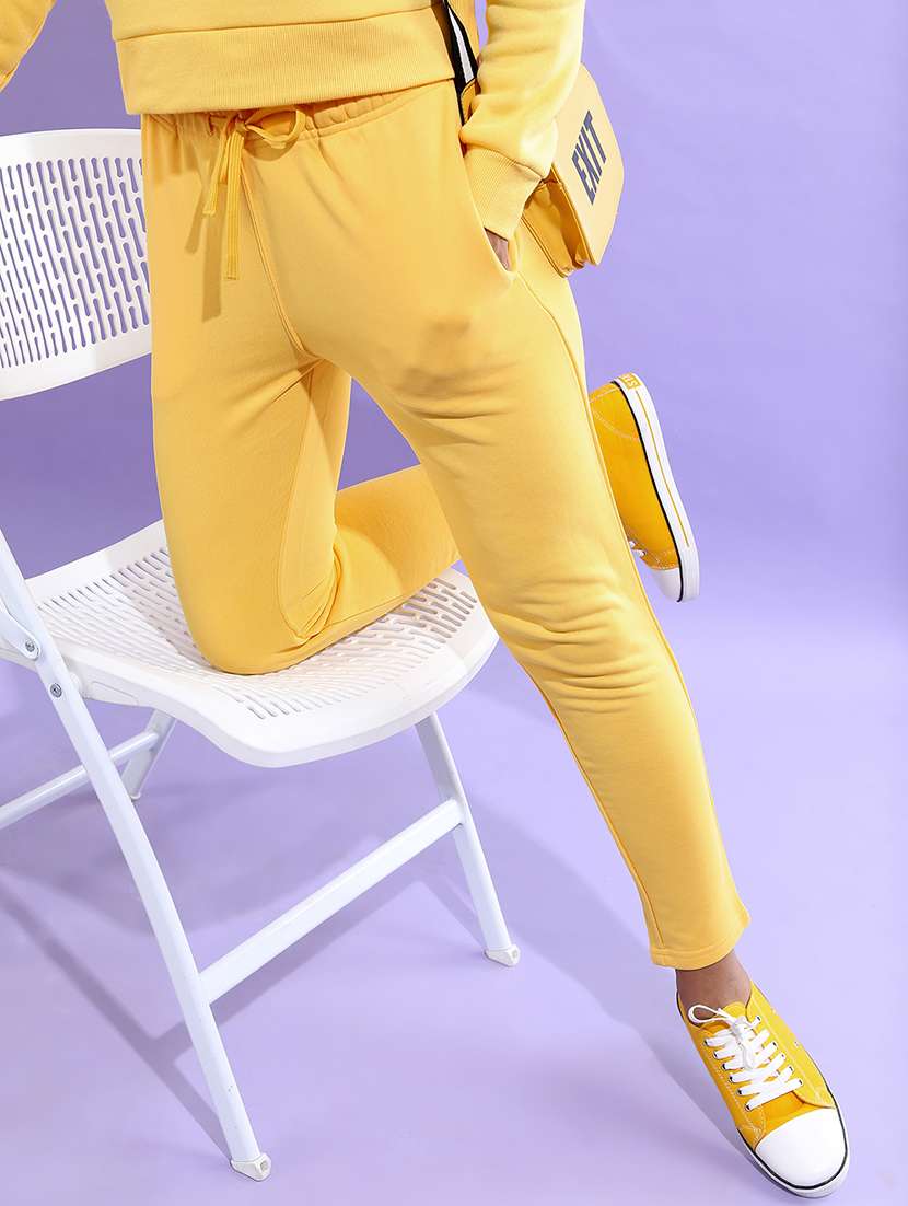 women solid mid rise track pant - 22499308 -  Standard Image - 2