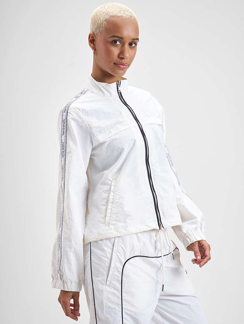 women taped long sleeves regular jacket - 22499324 -  Standard Image - 2