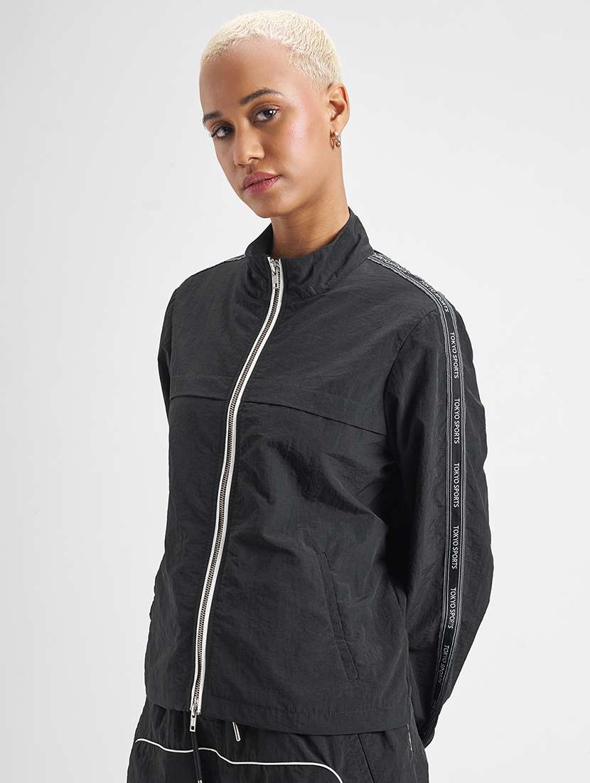women tapered long sleeves regular jacket - 22499325 -  Standard Image - 2