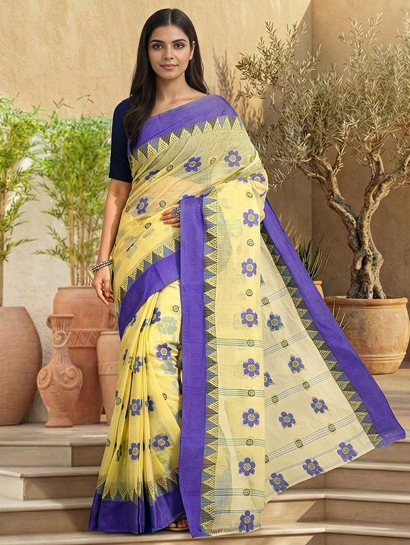 women self design handloom saree