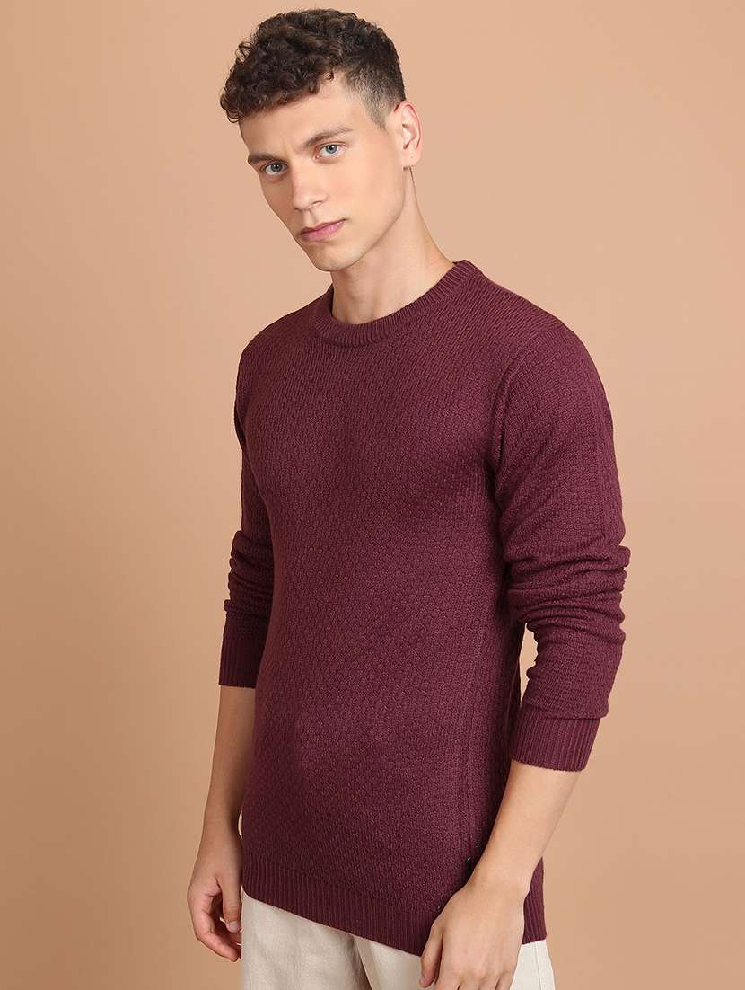 men self design long sleeve pullover sweater - 22499359 -  Standard Image - 2