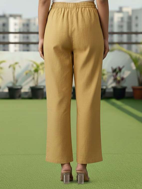women solid mid rise straight fit palazzo - 22499467 -  Standard Image - 2
