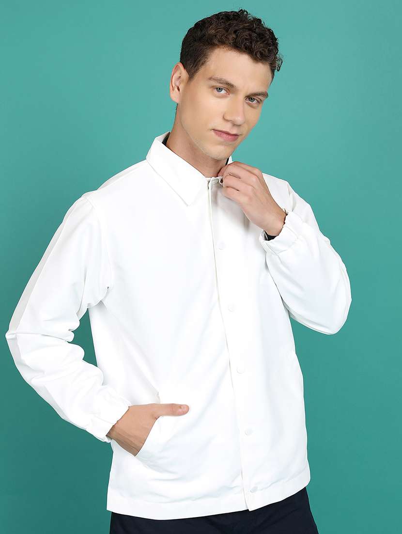 men solid long sleeve regular fit jacket - 22499624 -  Standard Image - 2