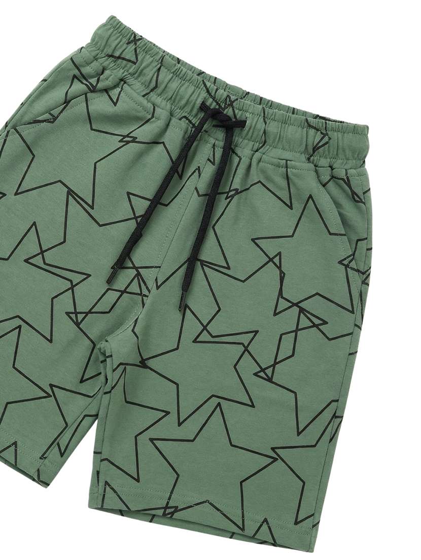 boys printed elastic waist regular fit shorts - 22499663 -  Standard Image - 2