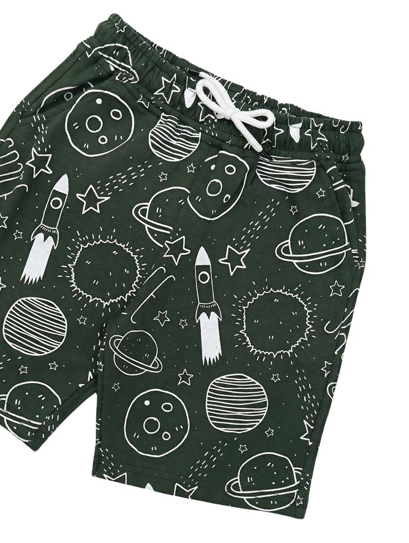 boys printed mid rise regular shorts - 22499664 -  Standard Image - 2