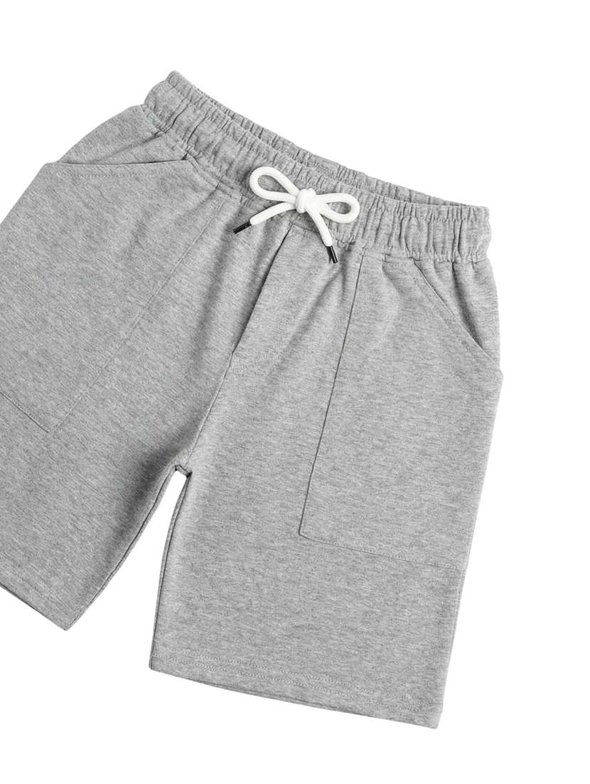 boys solid mid rise regular shorts - 22499668 -  Standard Image - 2