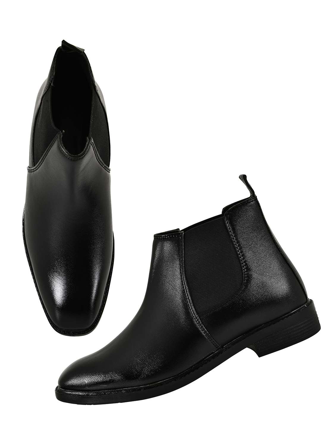 men black slip on boot - 22499728 -  Standard Image - 2
