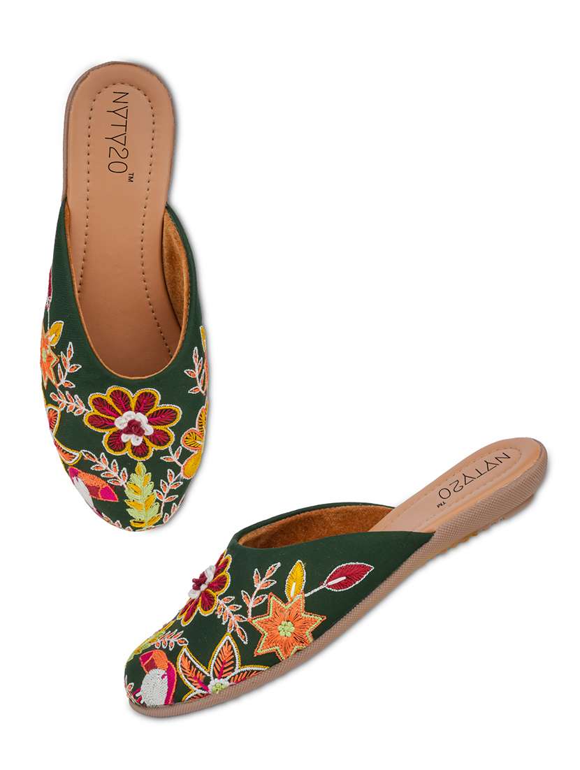 women embroidered slip on mules - 22499732 -  Standard Image - 2
