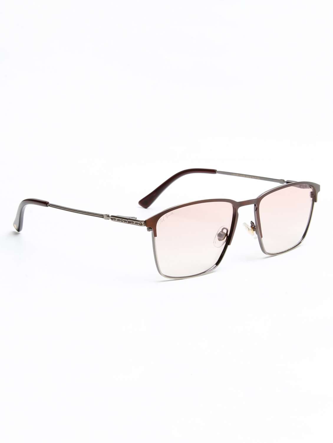 Ted Smith Unisex Pink Lens & Brown Browline Sunglasses - 22499922 -  Standard Image - 2