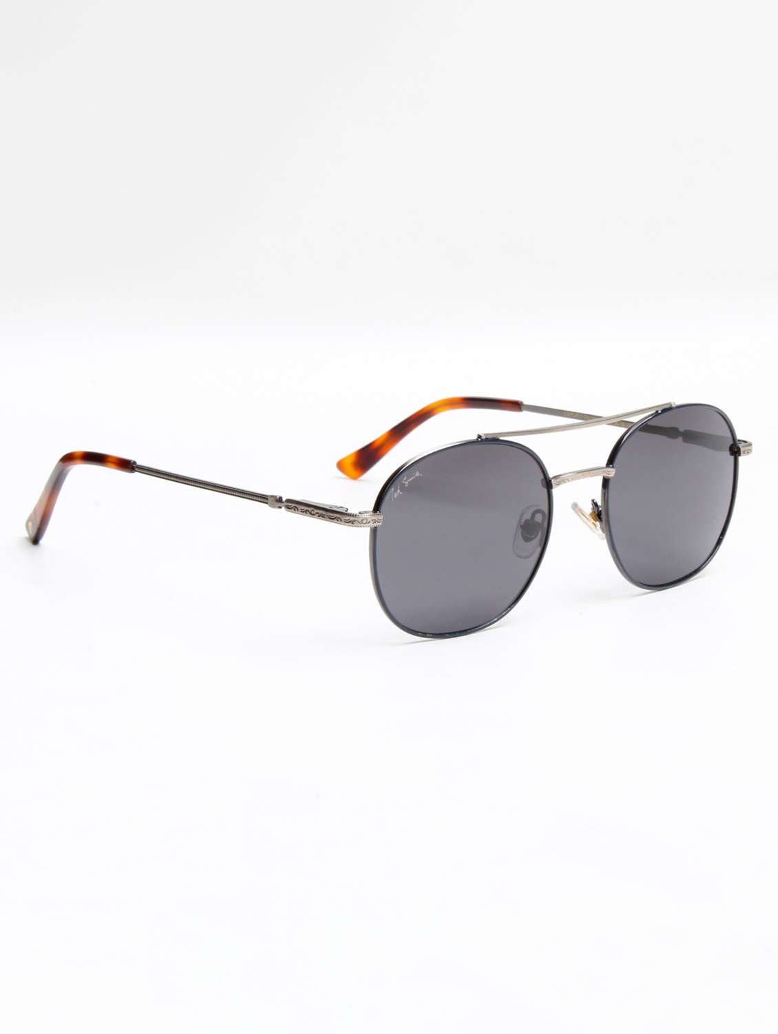 ted smith unisex aesthetic-brat gold-blue rimless sunglasses with uv protected lens - 22499934 -  Standard Image - 2