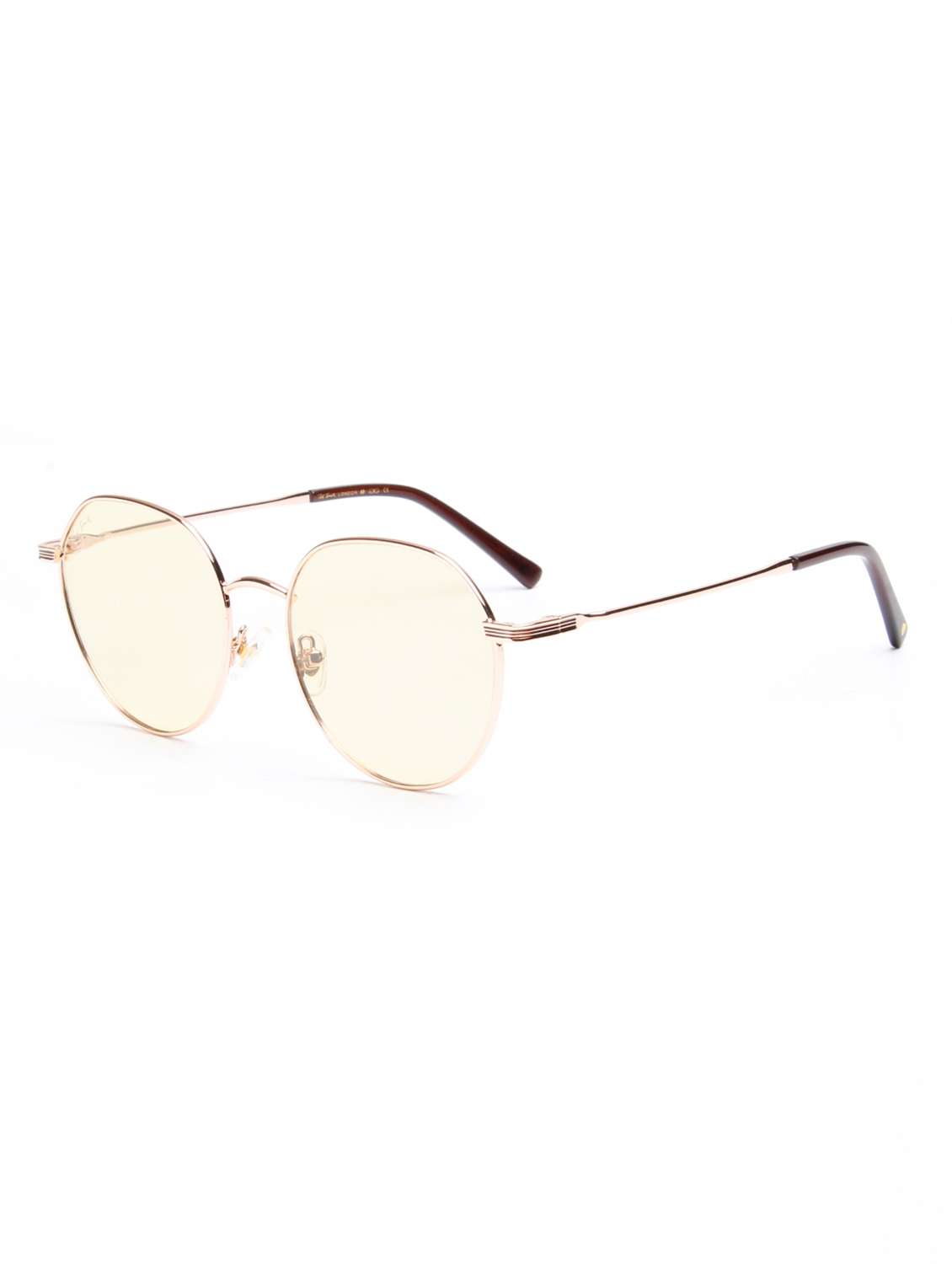 Ted Smith Unisex Brown Lens & Gold-toned Round Sunglasses With - 22499983 -  Standard Image - 2