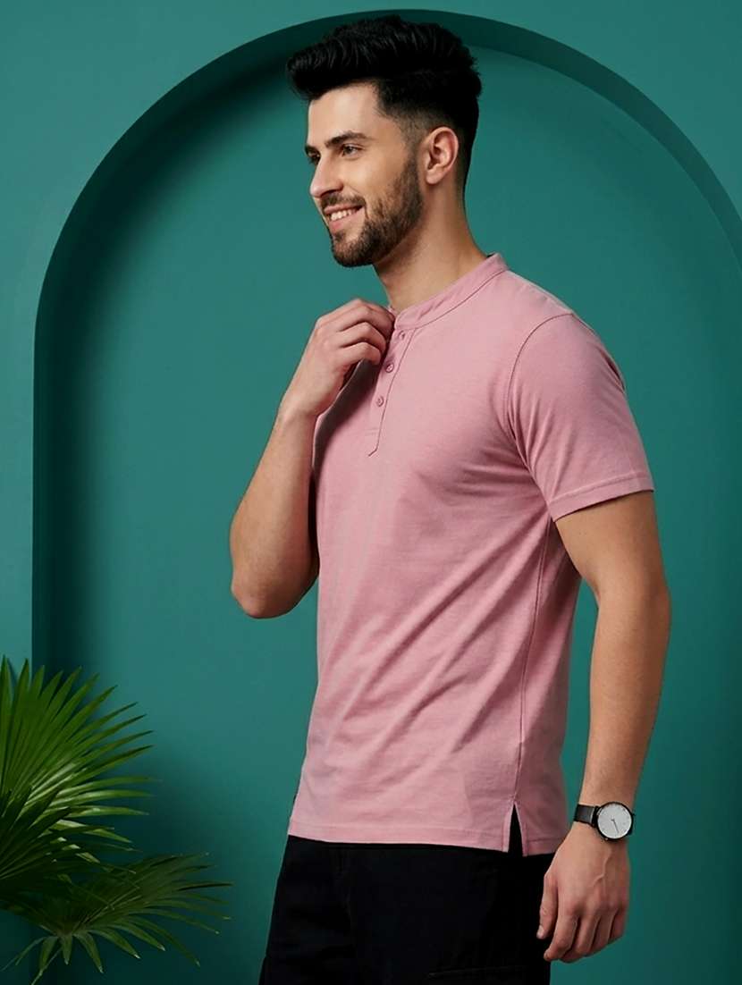 men solid short sleeve regular fit t-shirt - 22500034 -  Standard Image - 2