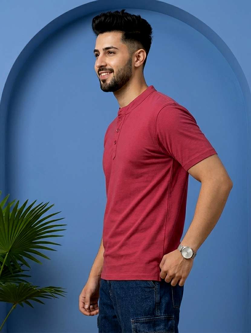 men solid short sleeve regular fit t-shirt - 22500055 -  Standard Image - 2