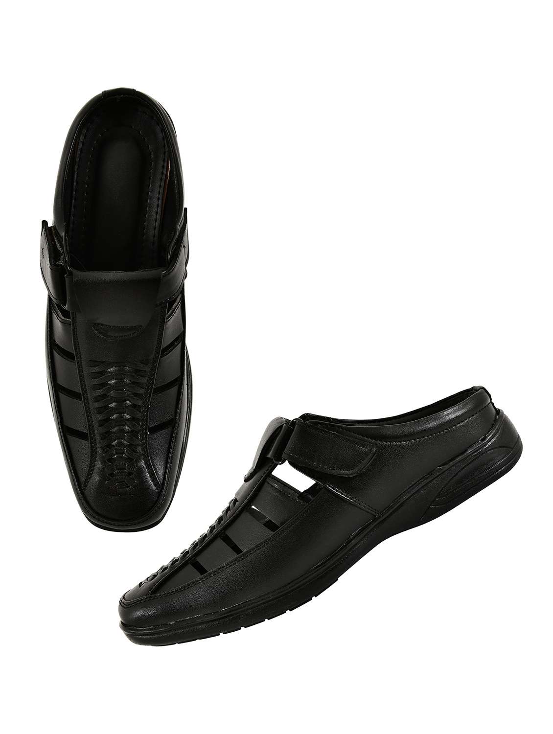 men solid slip on sandal - 22500126 -  Standard Image - 2