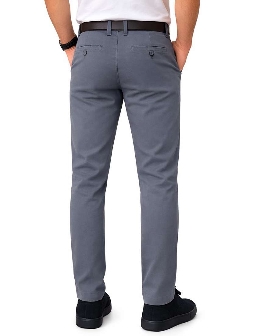 men solid mid rise chinos casual trouser - 22500189 -  Standard Image - 2