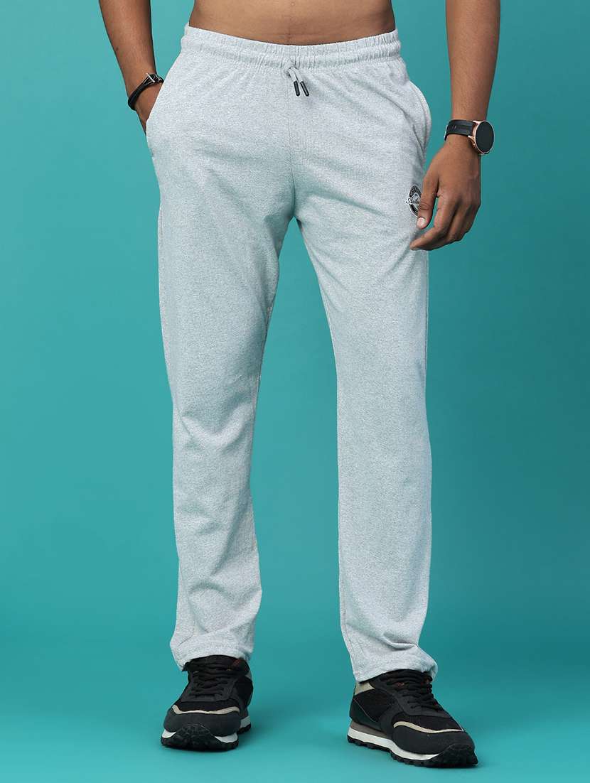 Men Melange Mid Rise Regular Fit Track Pant - 22500419 -  Standard Image - 2