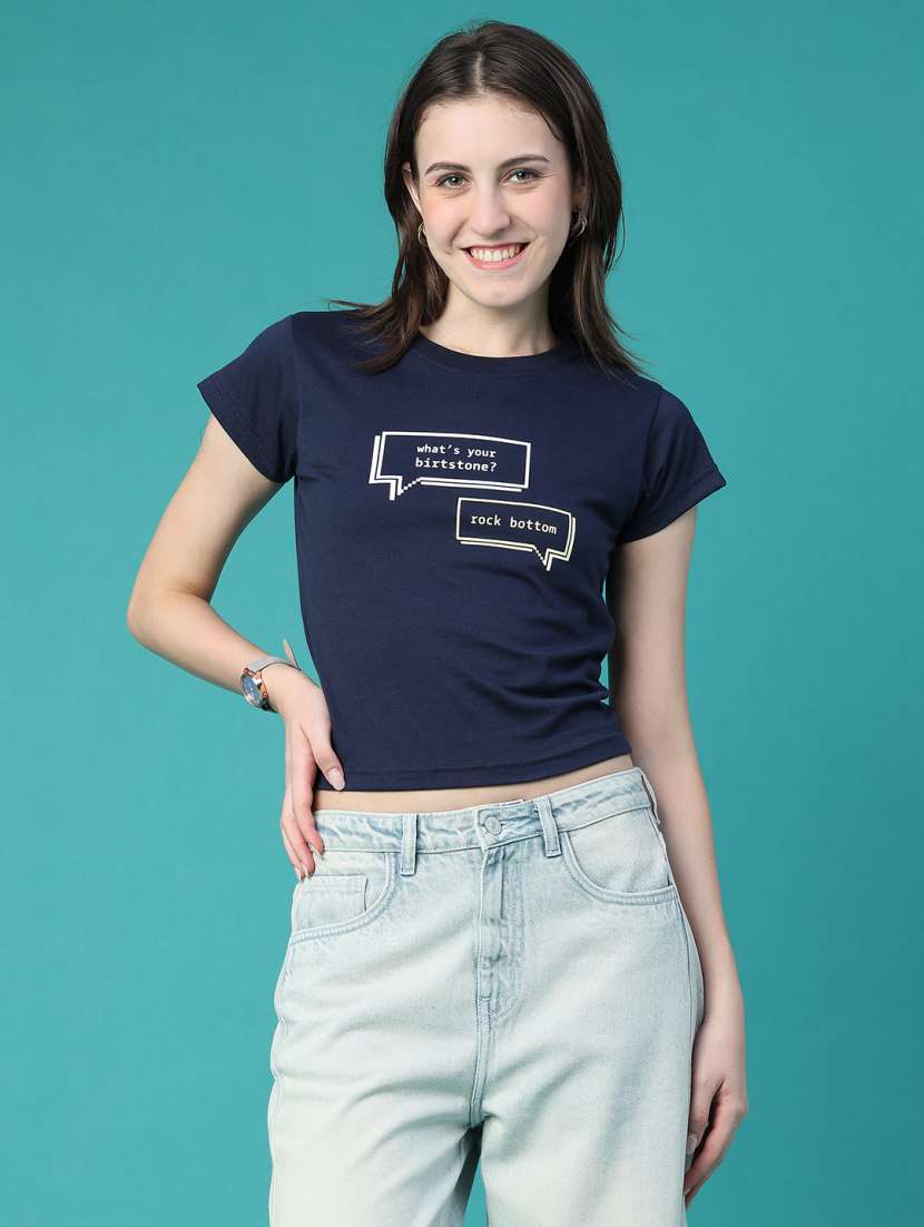 Women Printed Short Sleeves Regular Fit T-shirt - 22500790 -  Standard Image - 2