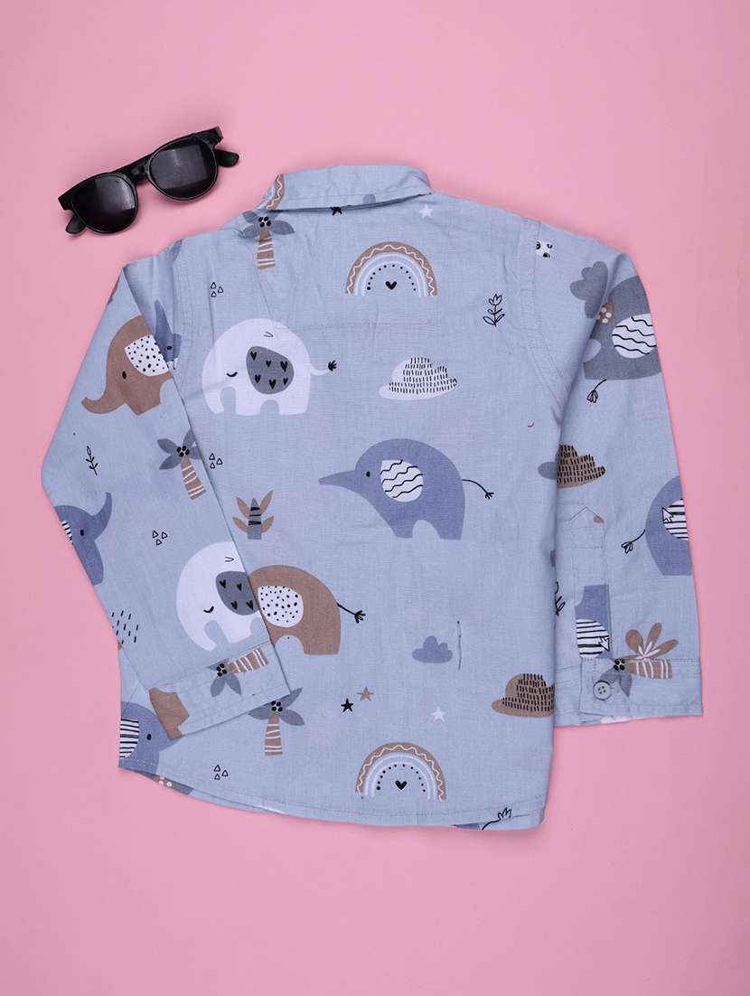 Boys Printed Long Sleeves Regular Shirt - 22501184 -  Standard Image - 2