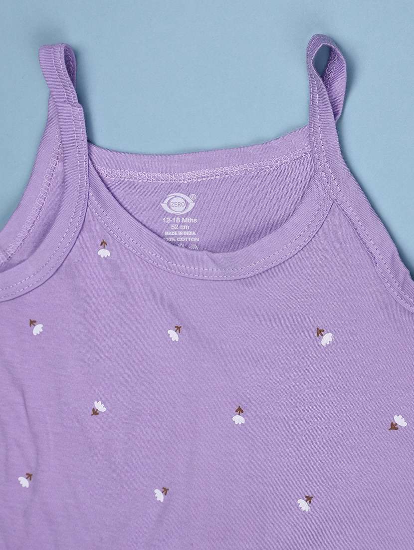 Kids Pack Of 3 Printed Sleeveless Slips - 22501212 -  Standard Image - 2