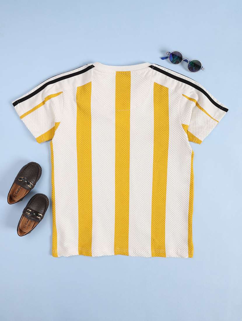 Boys Striped Short Sleeve T-shirt - 22501449 -  Standard Image - 2
