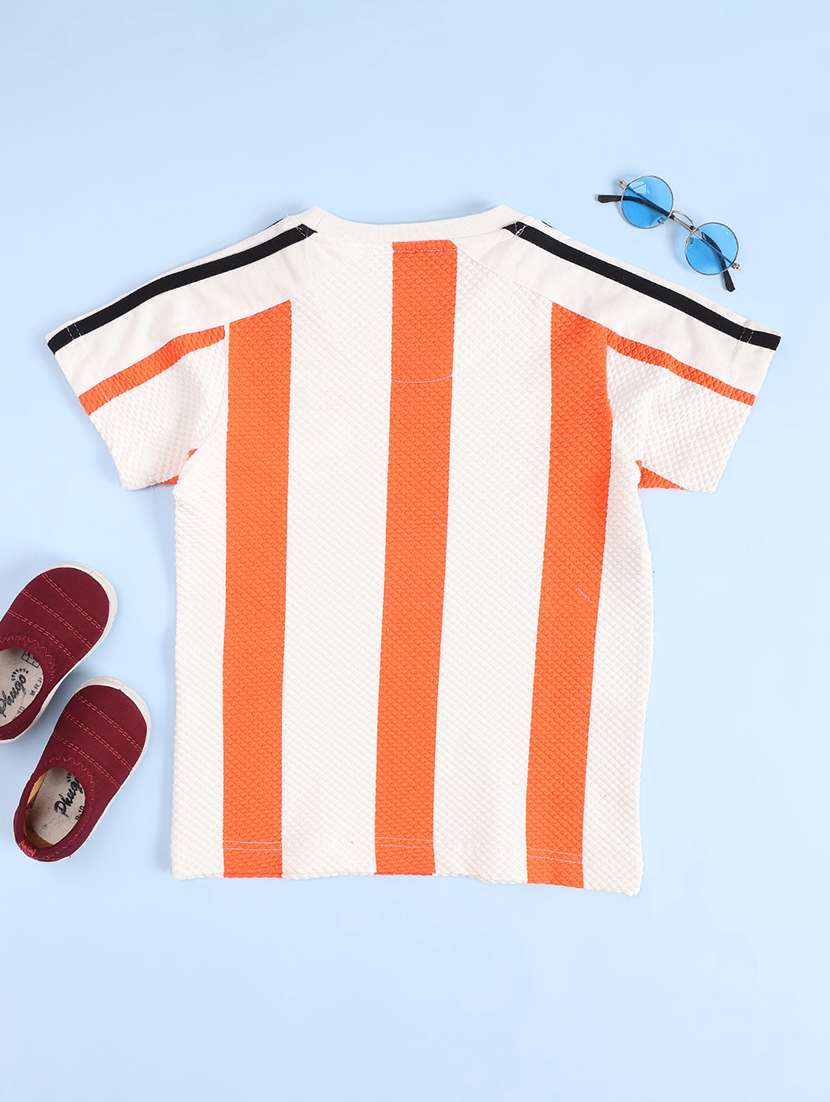 Boys Striped Short Sleeve T-shirt - 22501736 -  Standard Image - 2