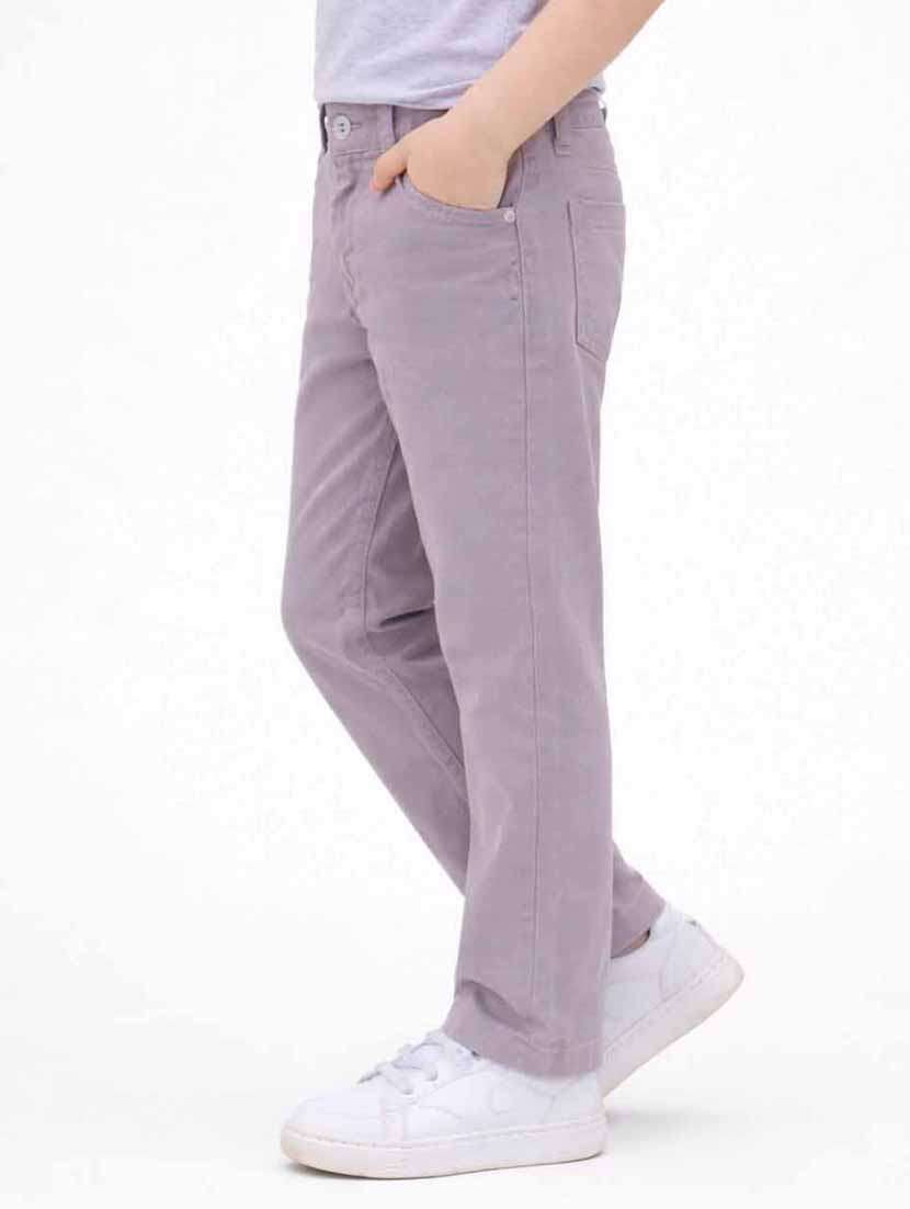 men solid mid rise slim fit trouser - 22501767 -  Standard Image - 2