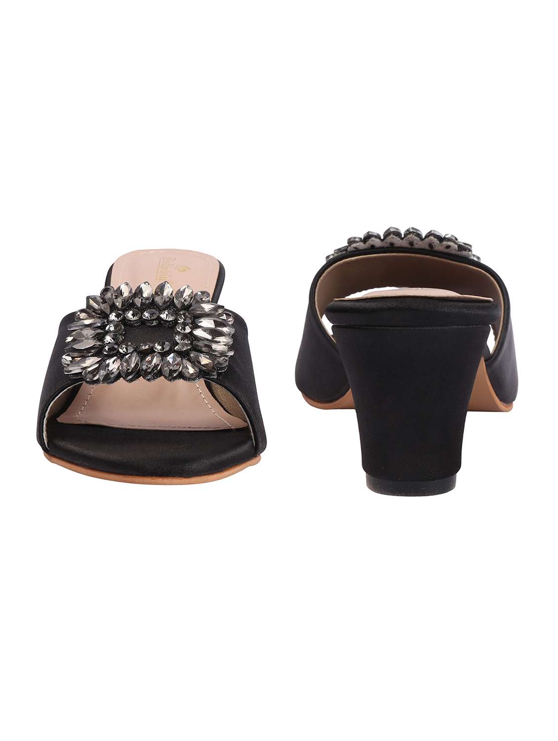 women black slip on sandal - 22502168 -  Standard Image - 2