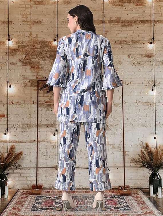 women printed bell sleeves ethnic co-ord set - 22502275 -  Standard Image - 2