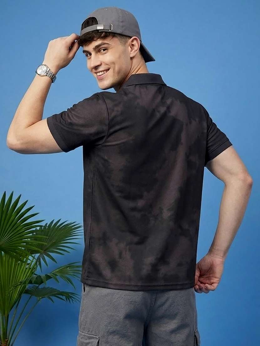 men printed short sleeve regular fit polo t-shirt - 22502318 -  Standard Image - 2