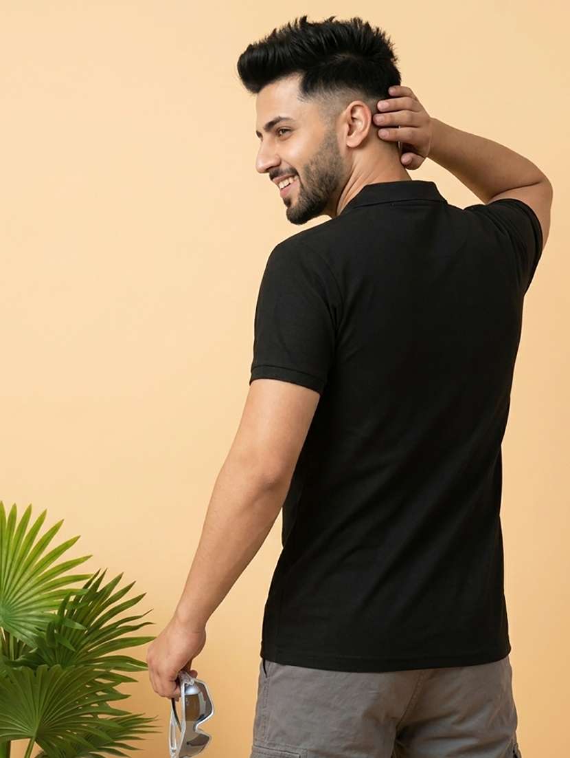 men printed short sleeve regular fit polo t-shirt - 22502322 -  Standard Image - 2